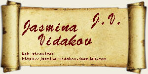 Jasmina Vidakov vizit kartica